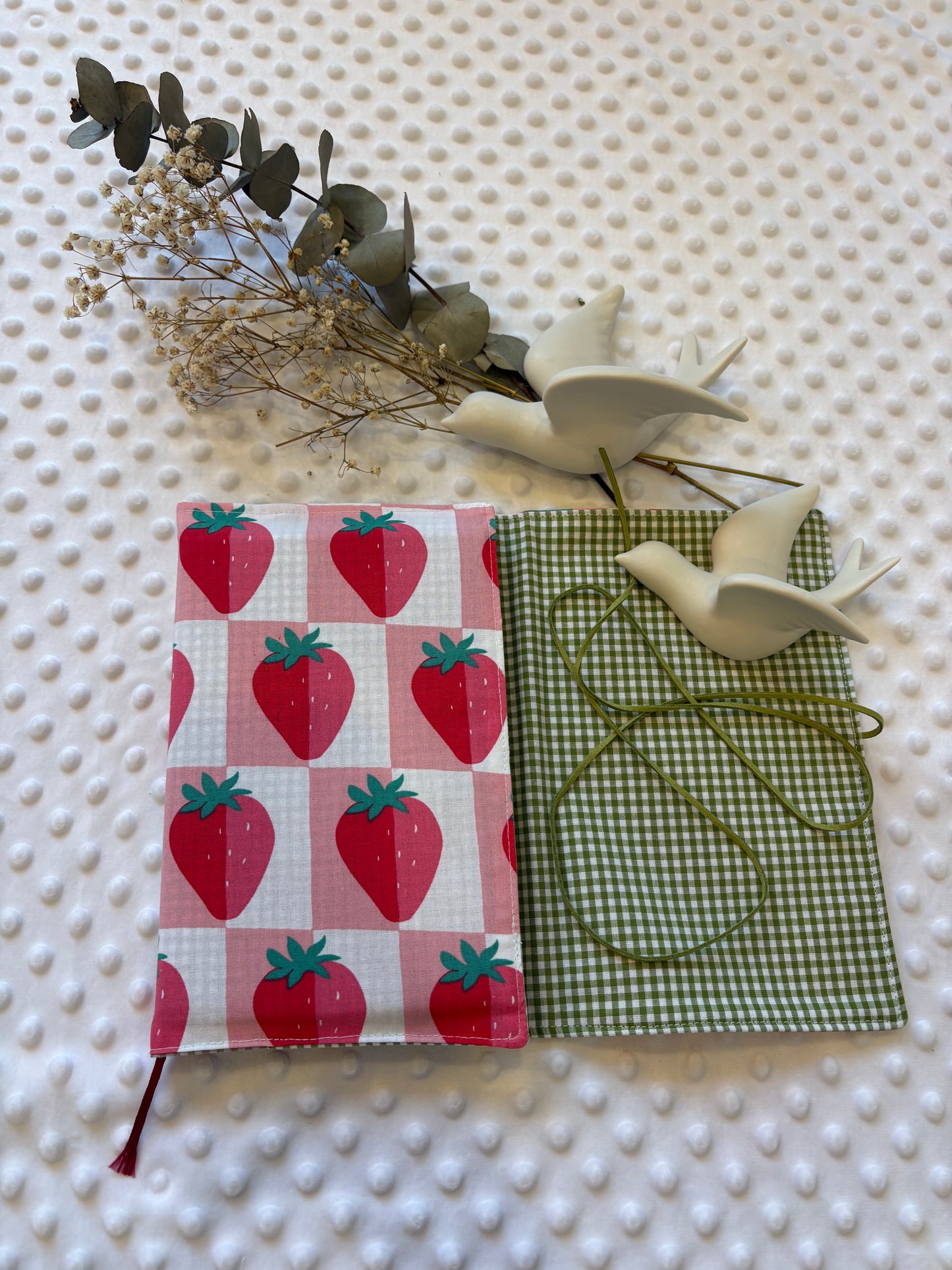Funda para libros estampado fresa