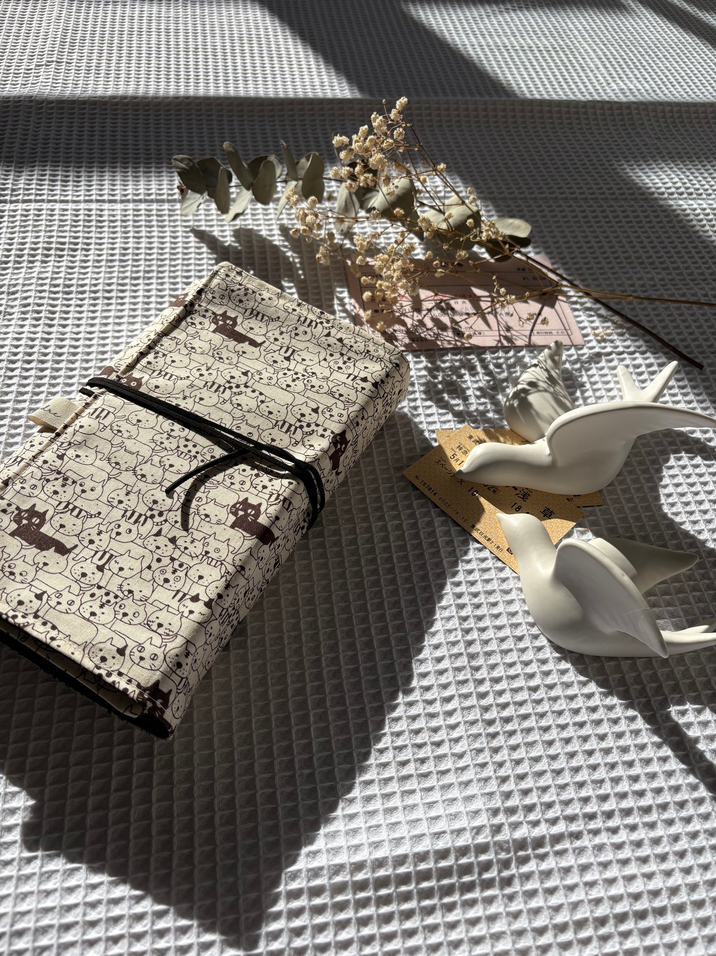 Funda para libros Gatos negro y blanco