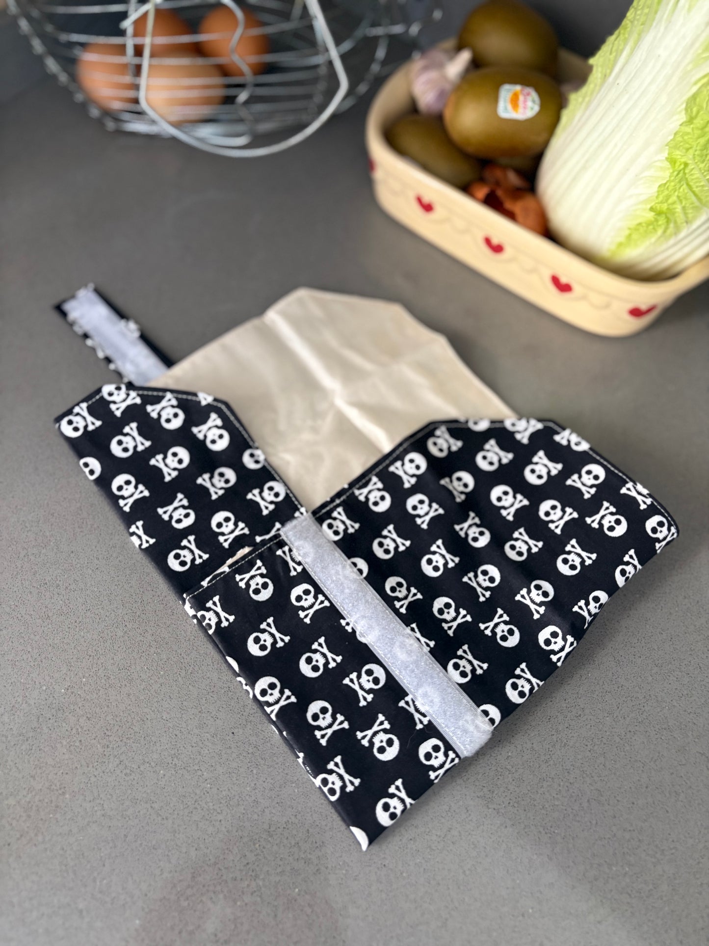 Funda bocadillo calavera