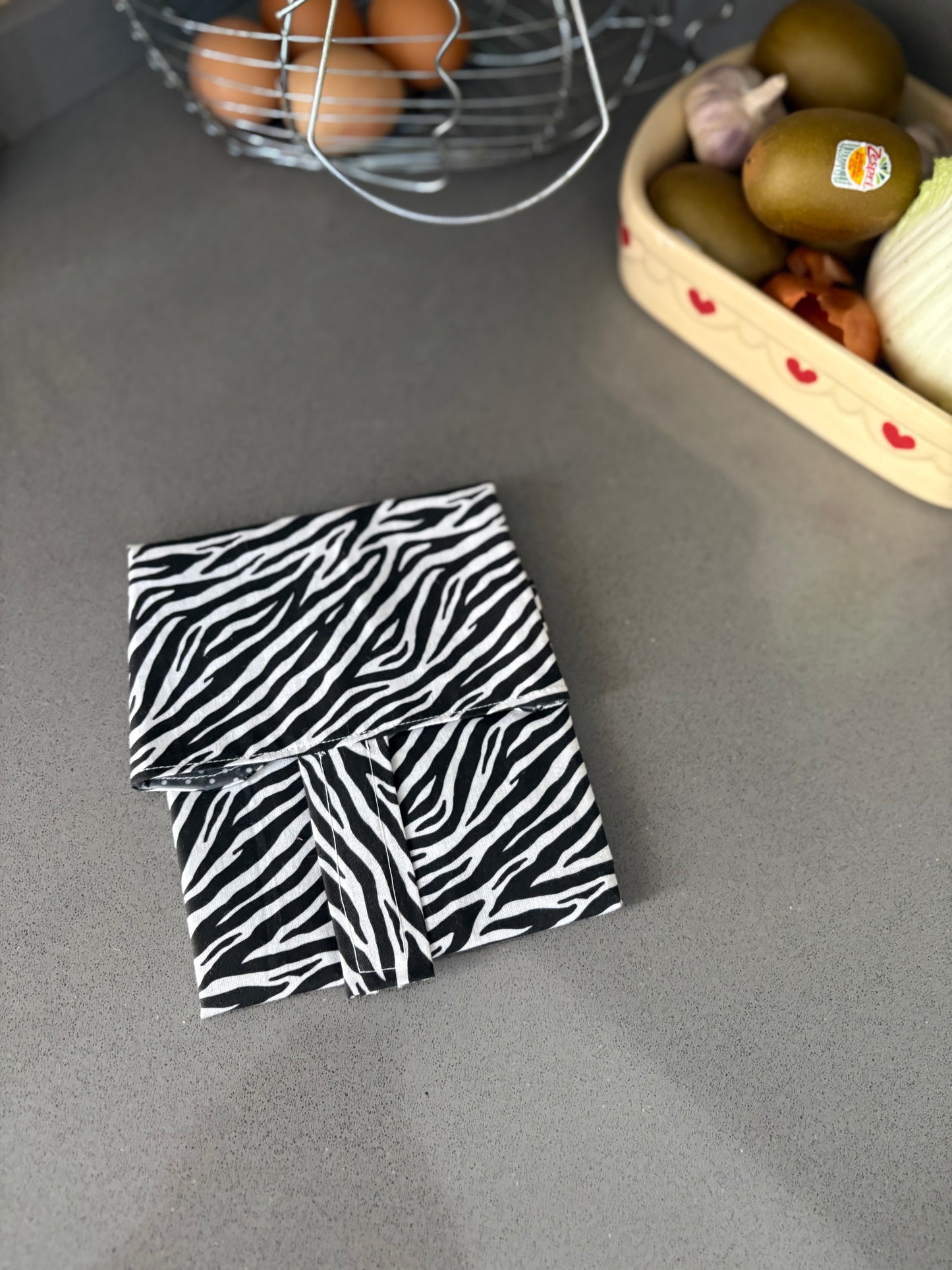 Funda bocadillo cebra