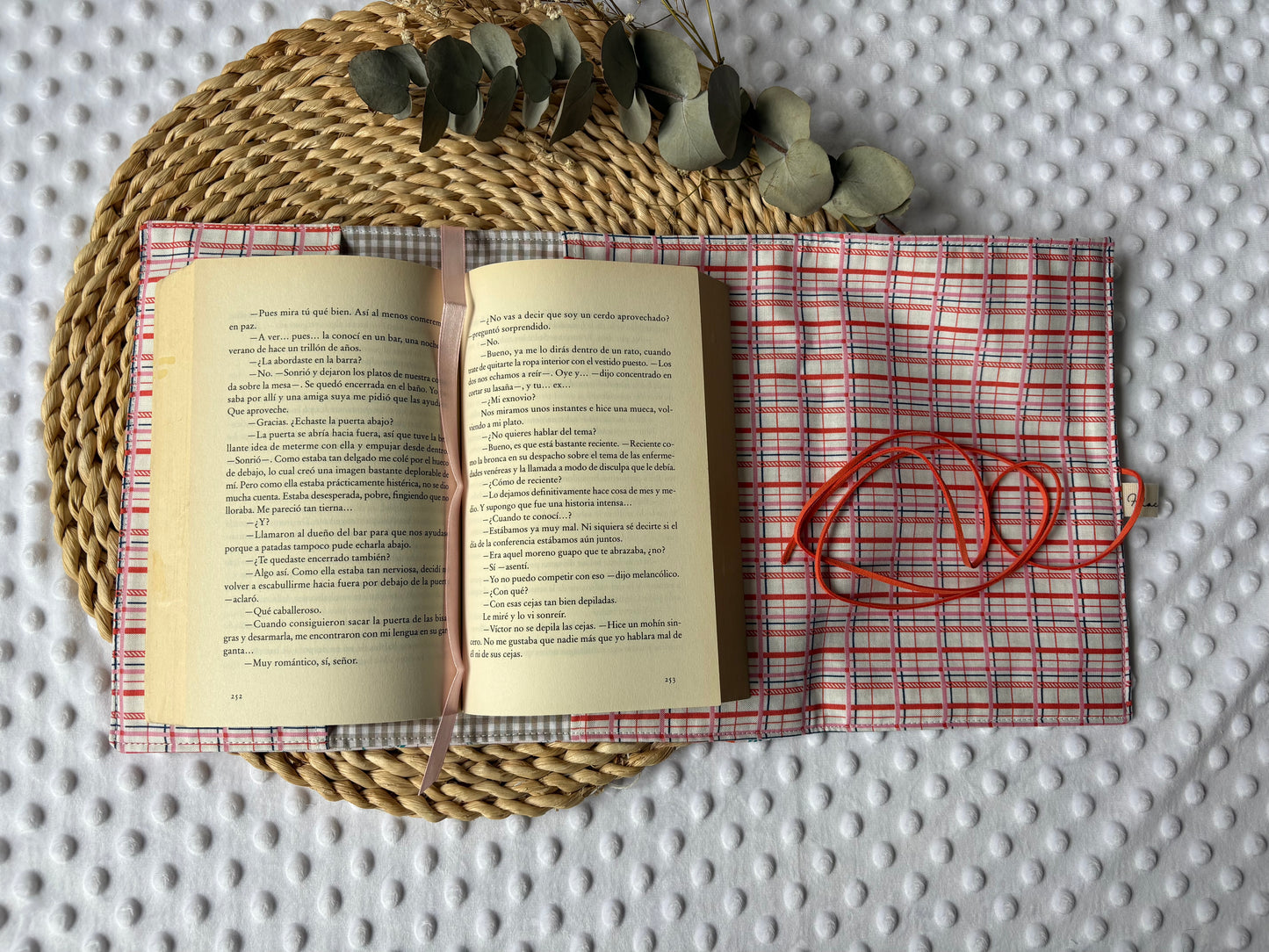 Funda para libros farolillos