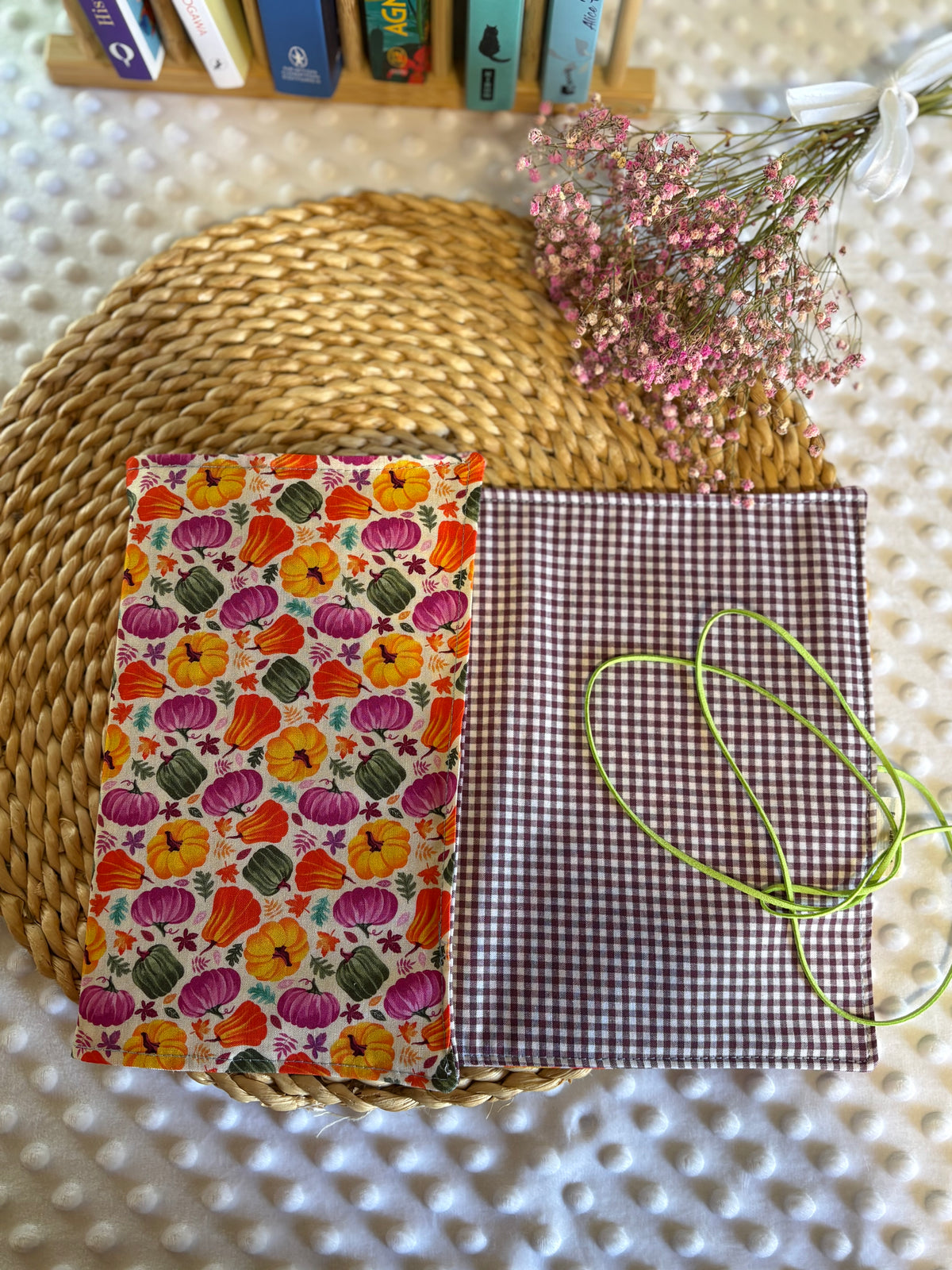 Funda para libros calabazas