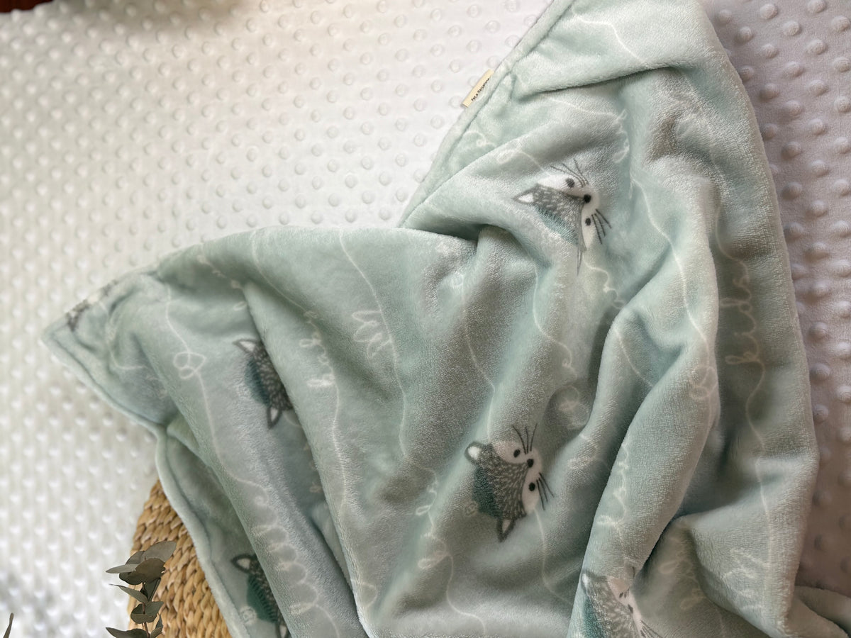 Mantita erizo y set de cuidado para bébé