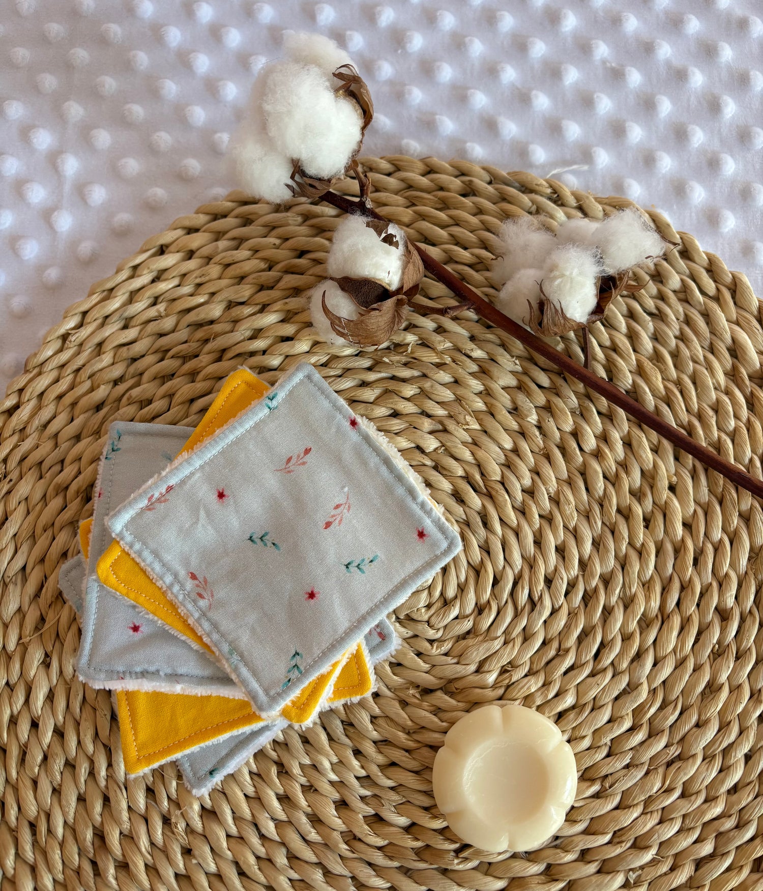 Set de algodones reutilizables