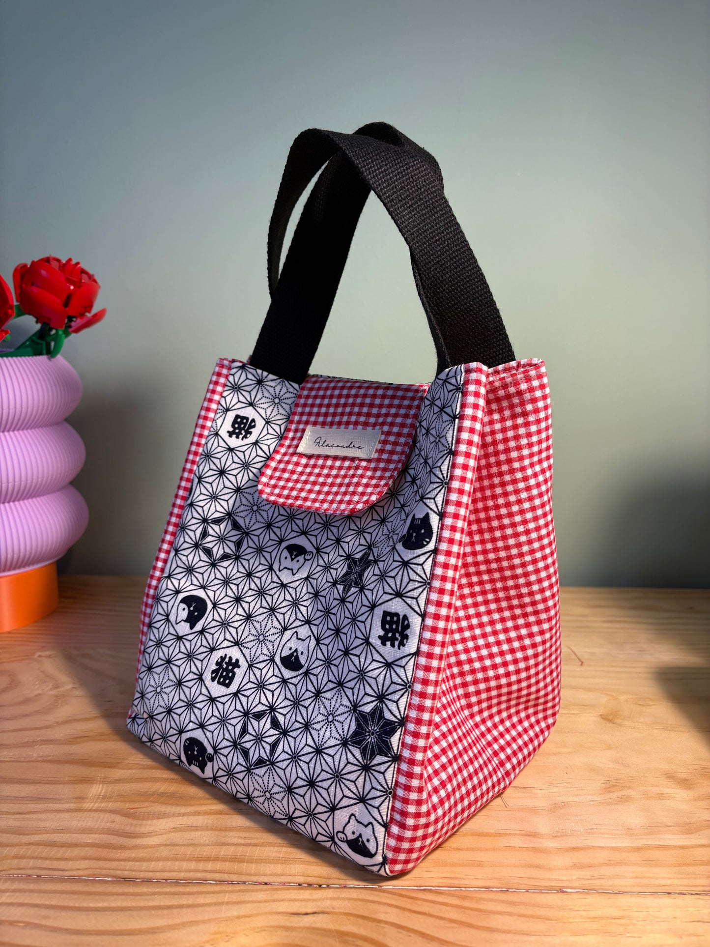 Lunchbag Neko asanoha