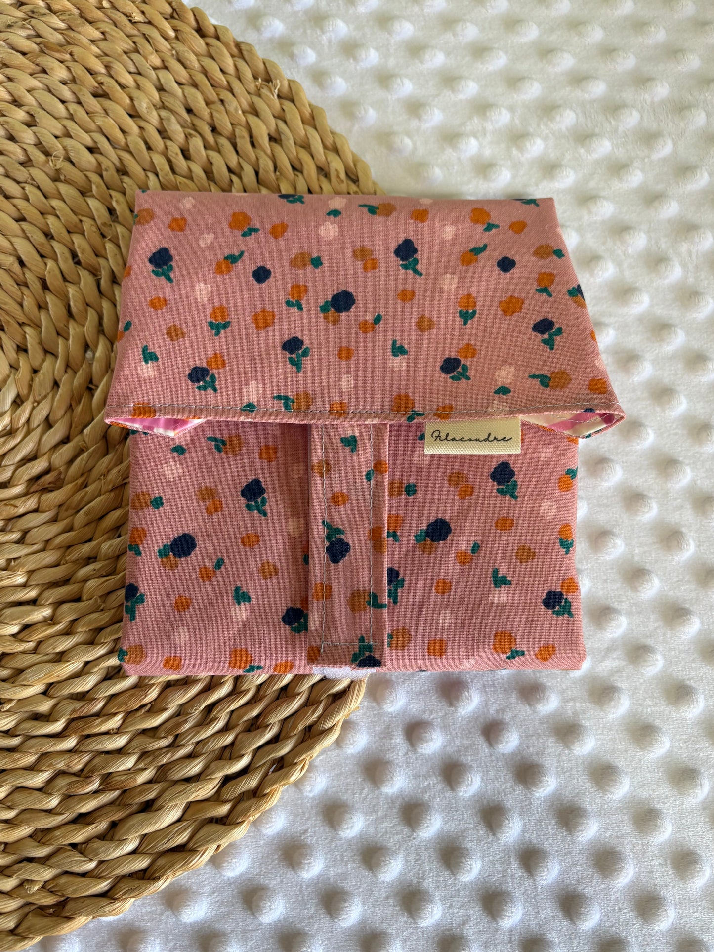 Funda bocadillo flores primavera