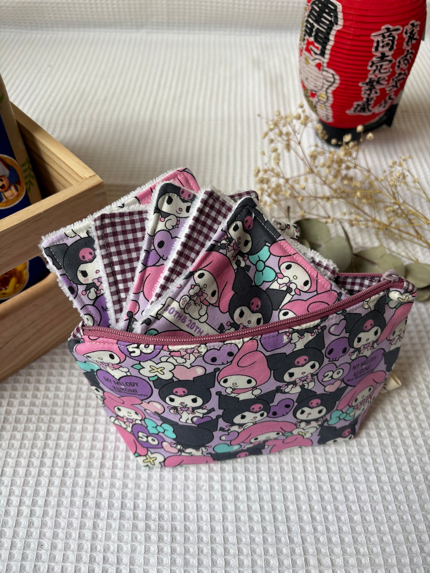 Neceser Kuromi y My Melody anniversaries sus 5 algodones