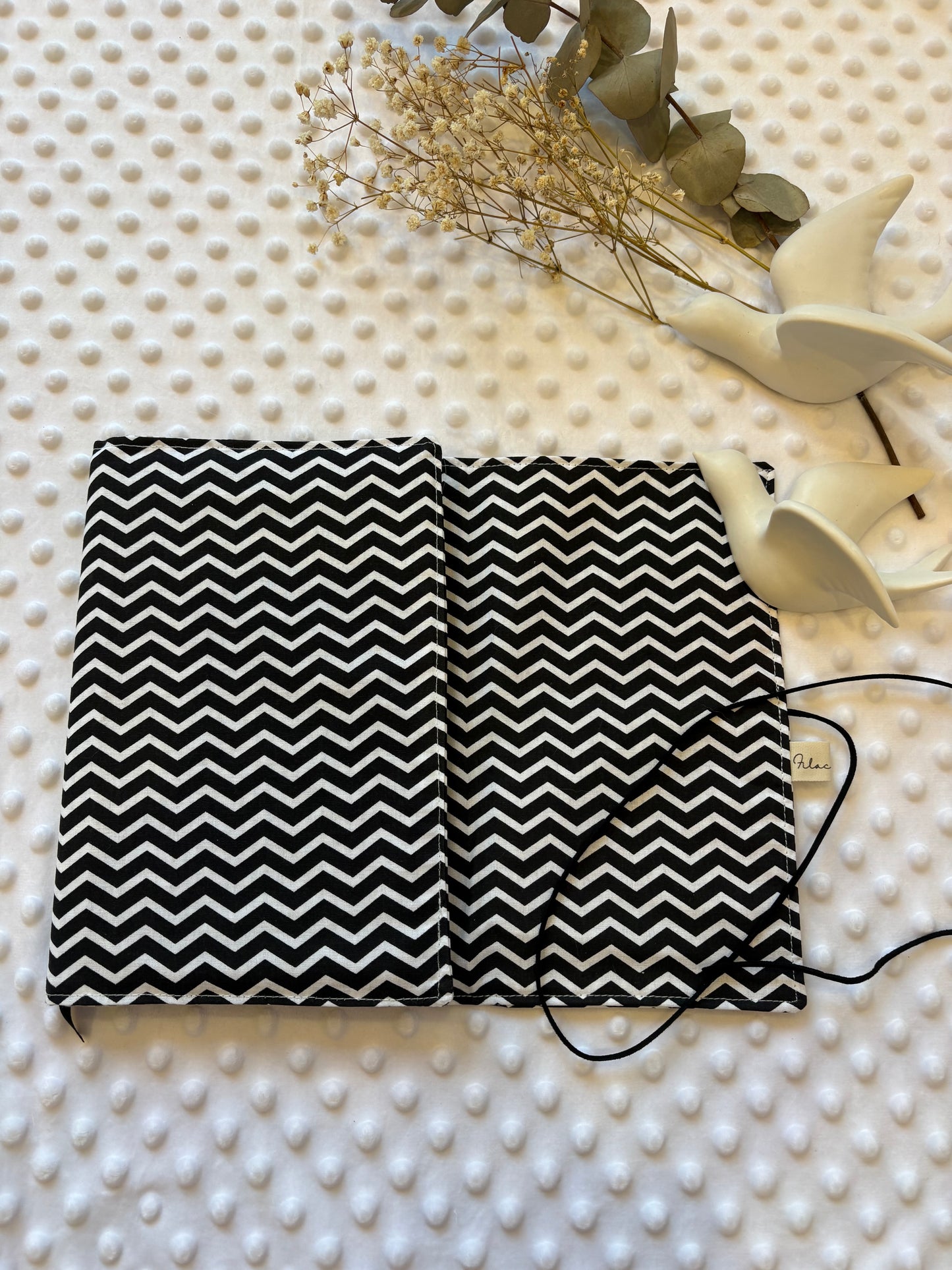 Funda para libros blanco y negro