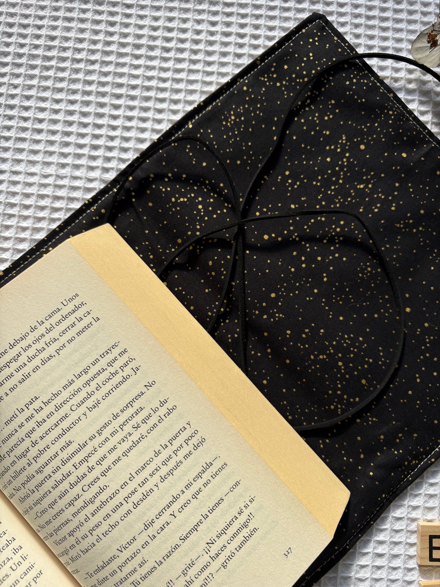 Funda para libros Gatos negro y blanco