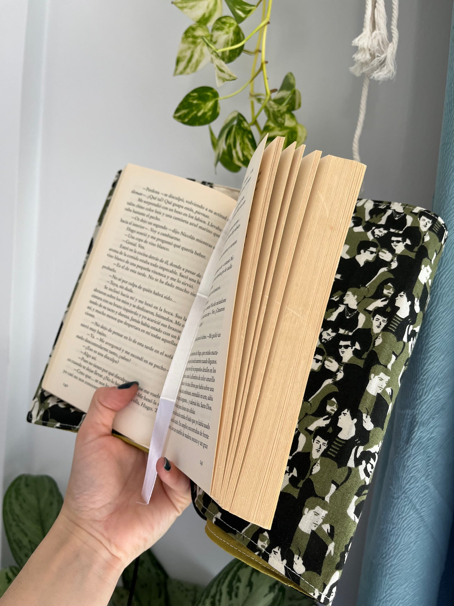 Funda para libros verde