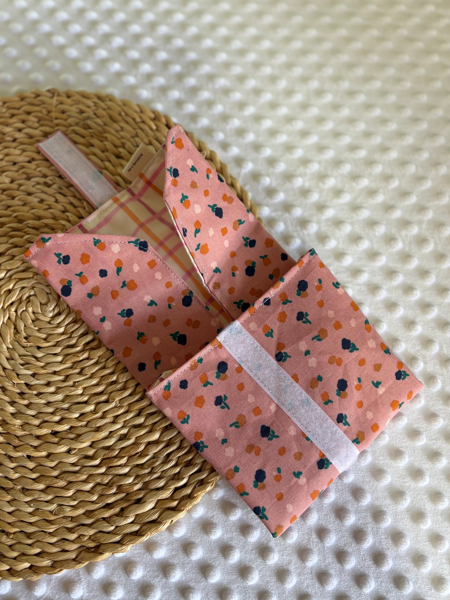 Funda bocadillo flores primavera