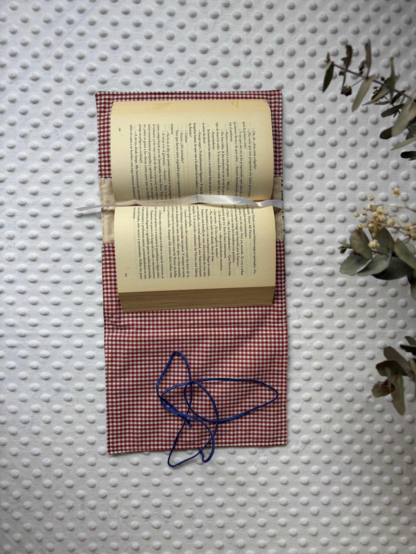 Funda para libros gatos azules