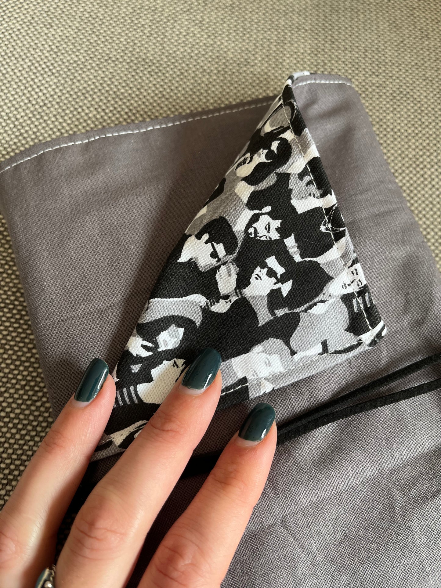 Funda para libros gris