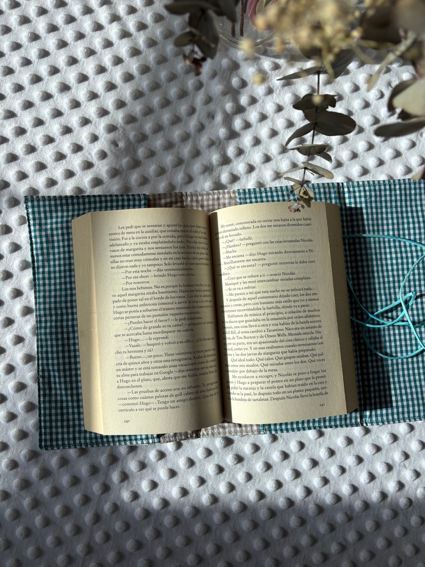 Funda para libros floral