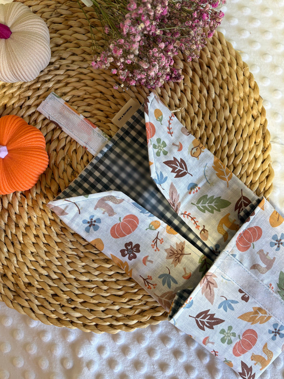 Funda bocadillo zorros de otoño