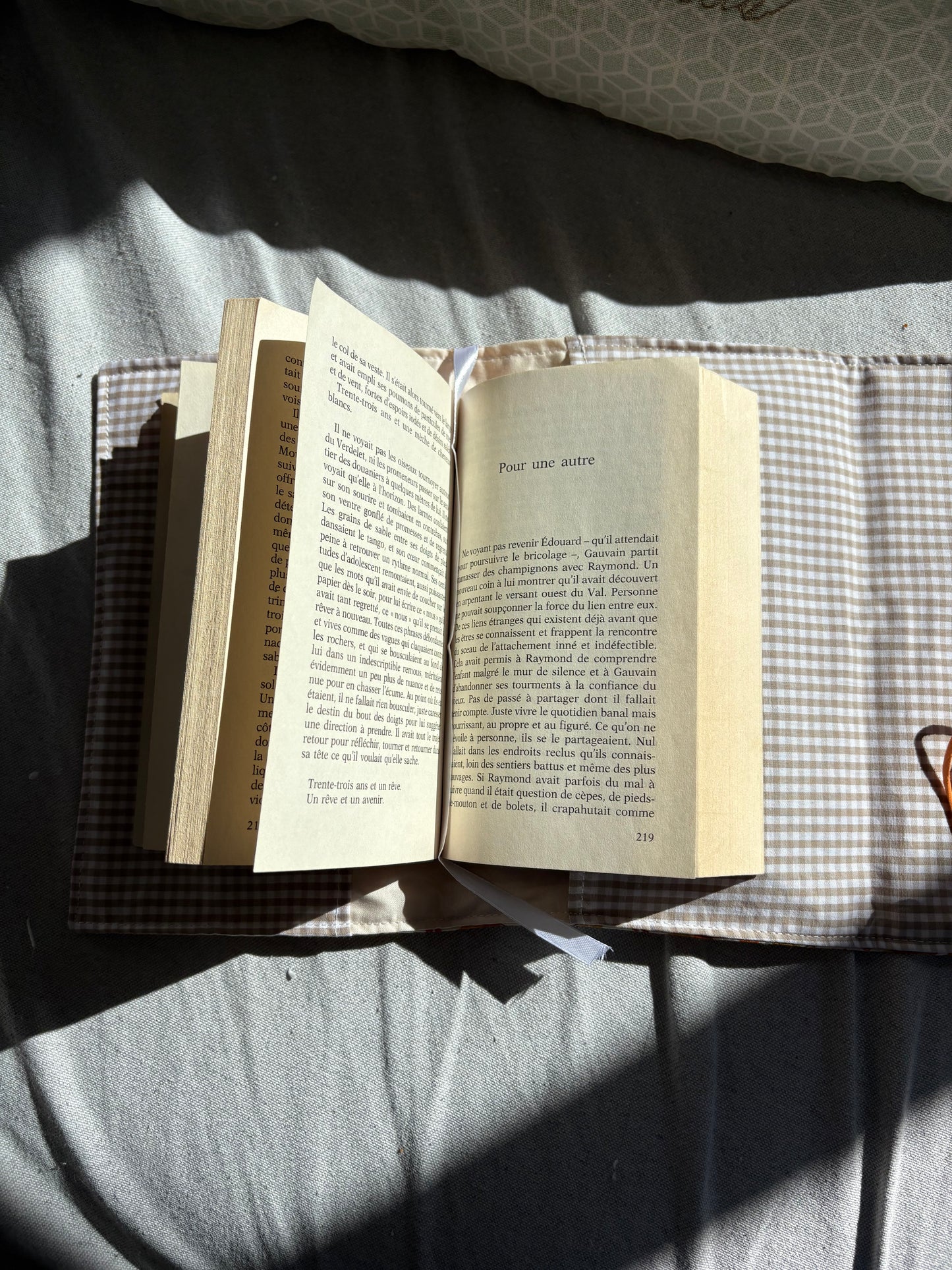 Funda de libro hojas de otoño