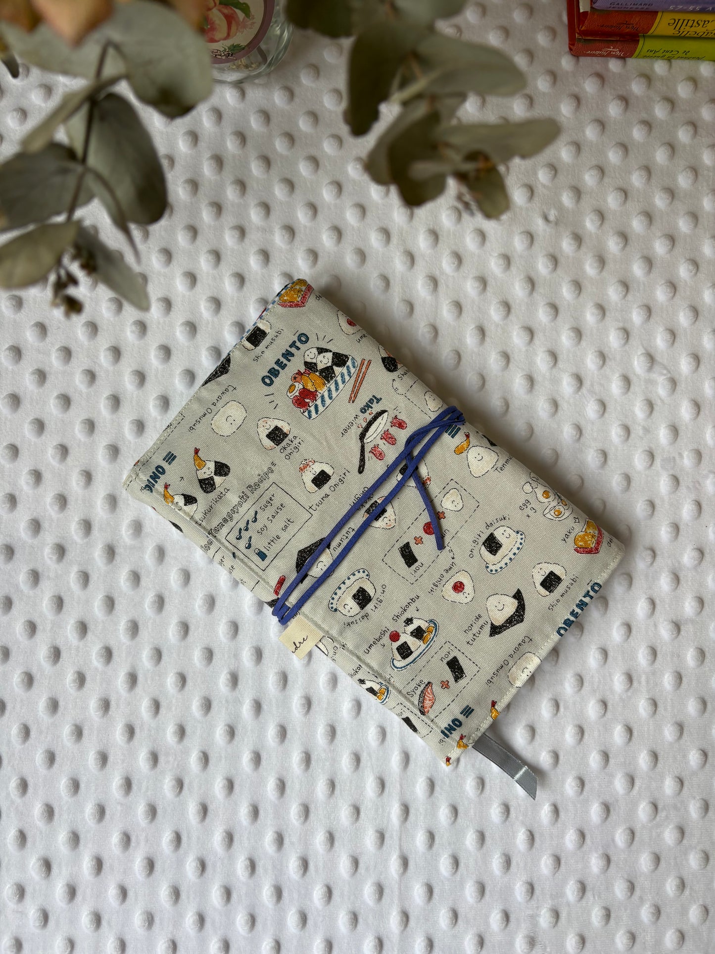 Funda para libros Onigiri azul