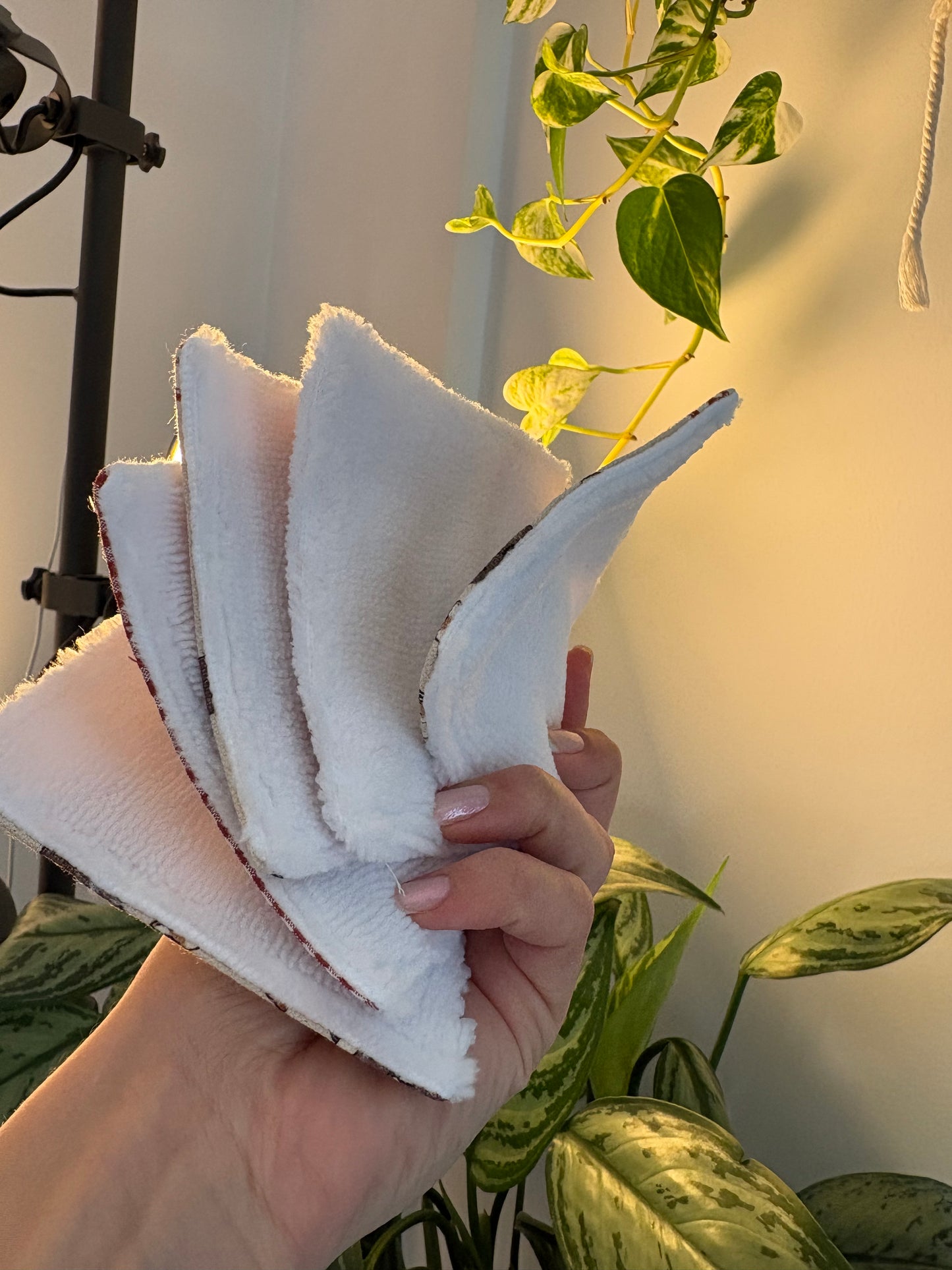 Neceser perritos y 5 algodones reutilizables