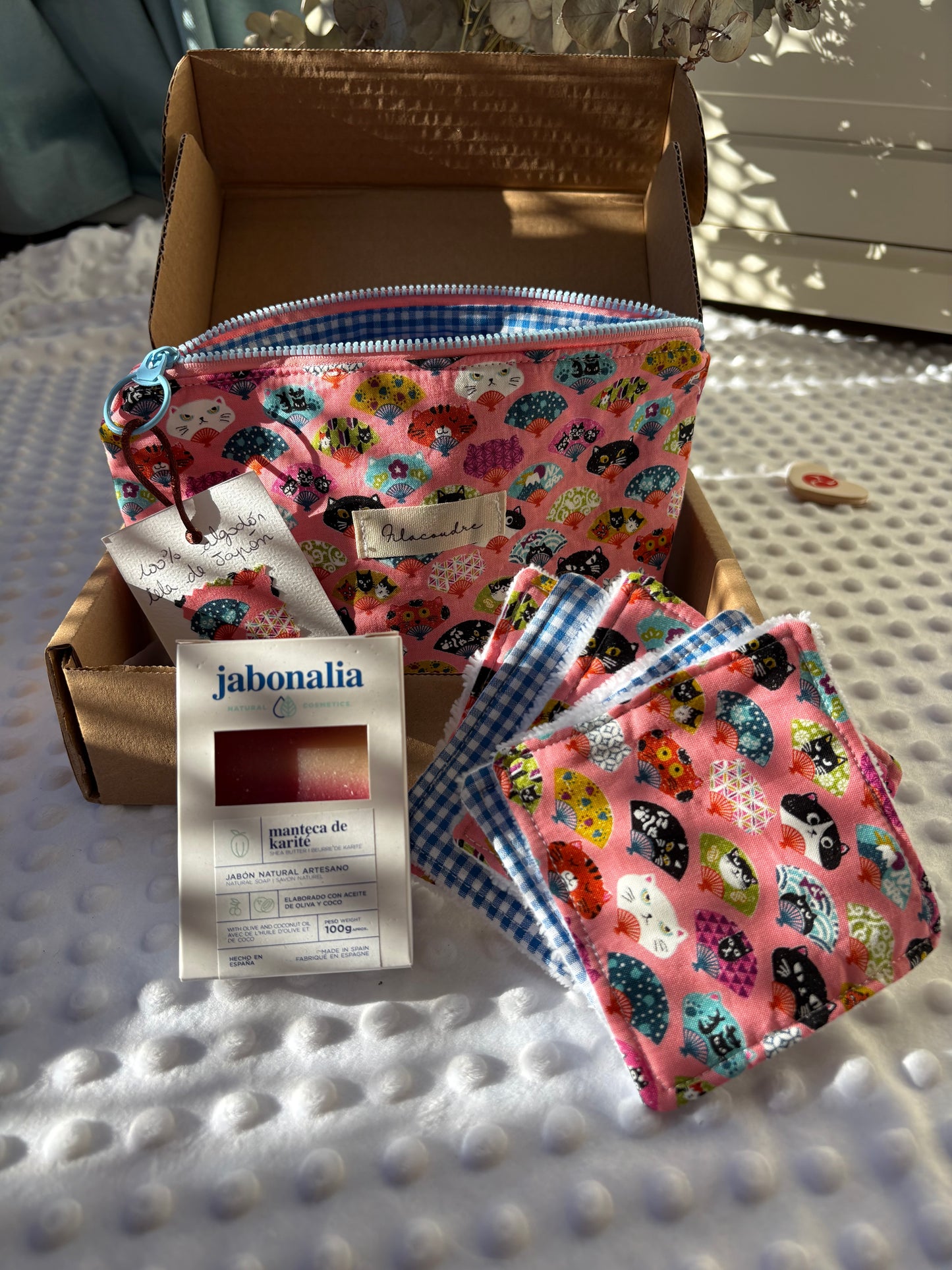 Set bienestar abanicos de gatos japoneses