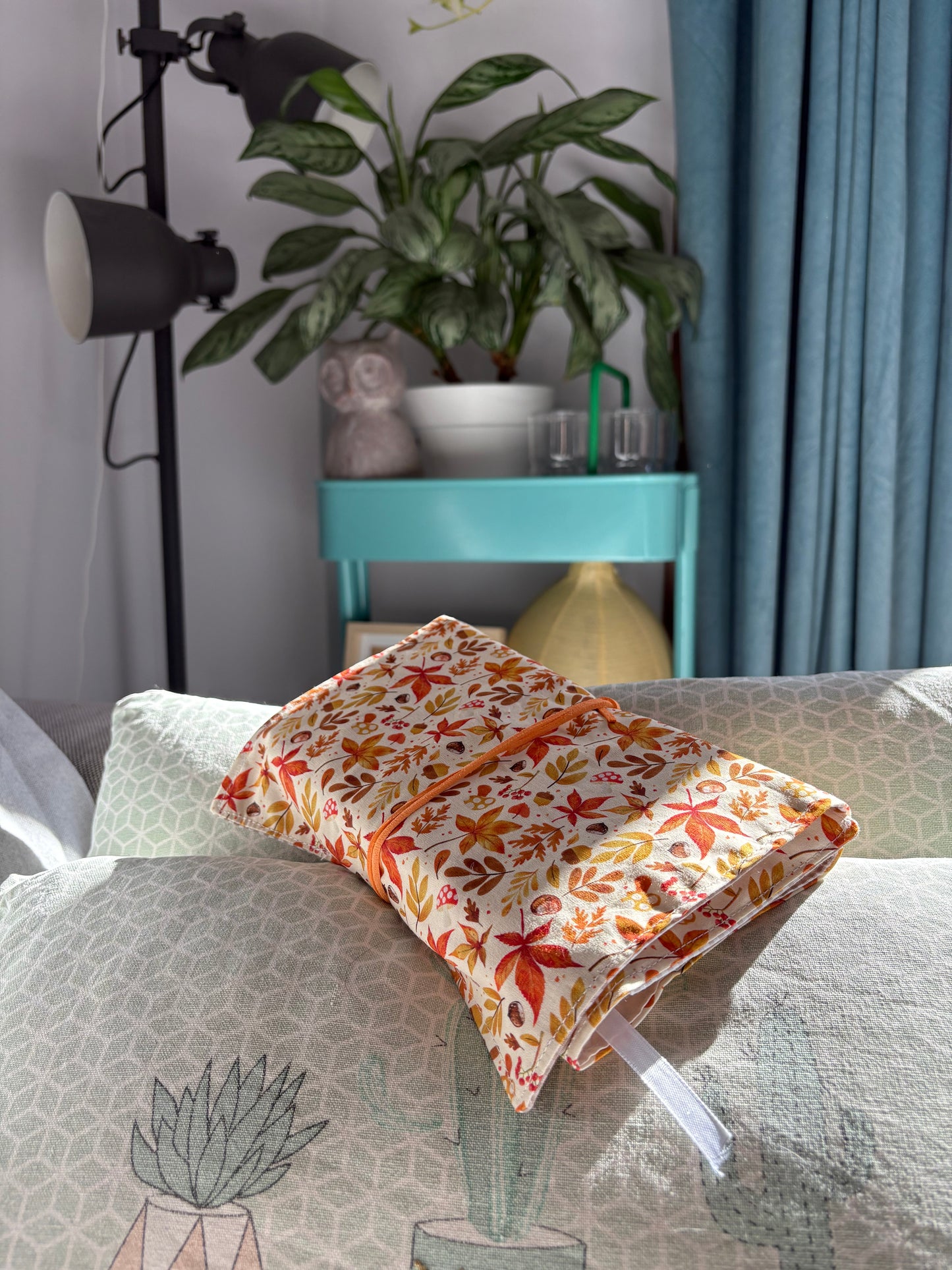 Funda de libro hojas de otoño