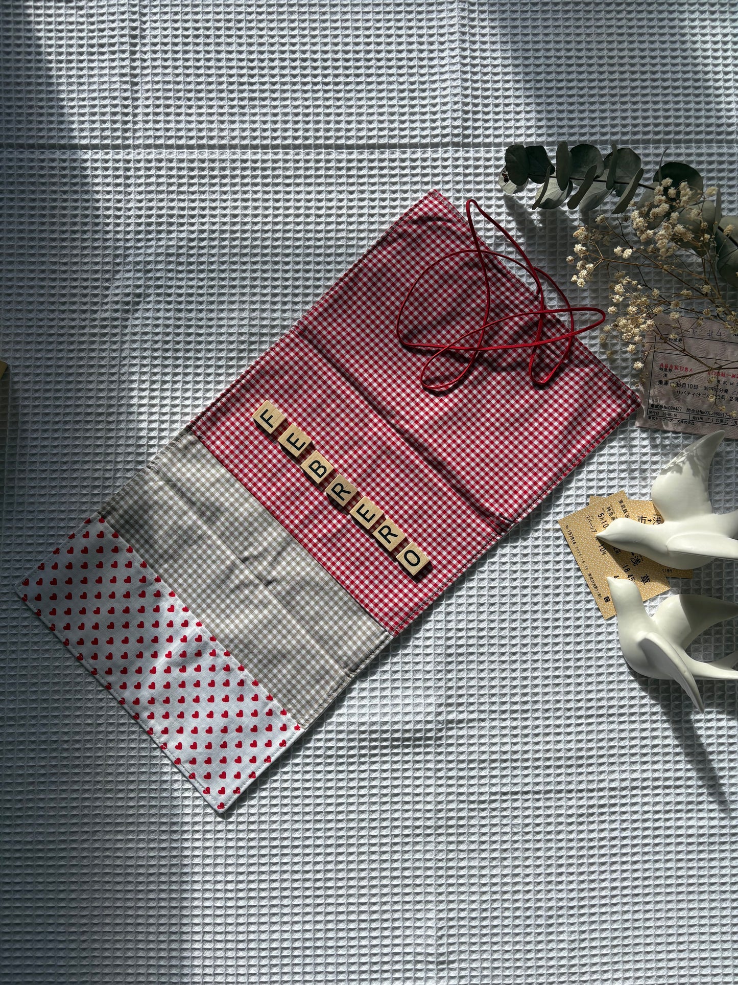 Funda para libros cerezas