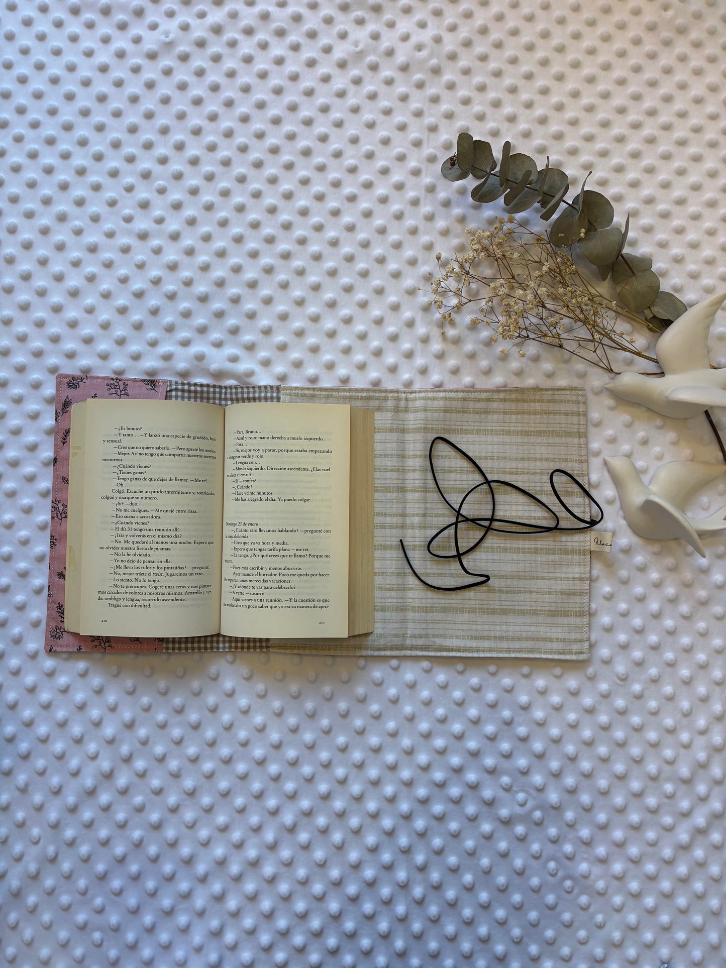 Funda para libros hojas