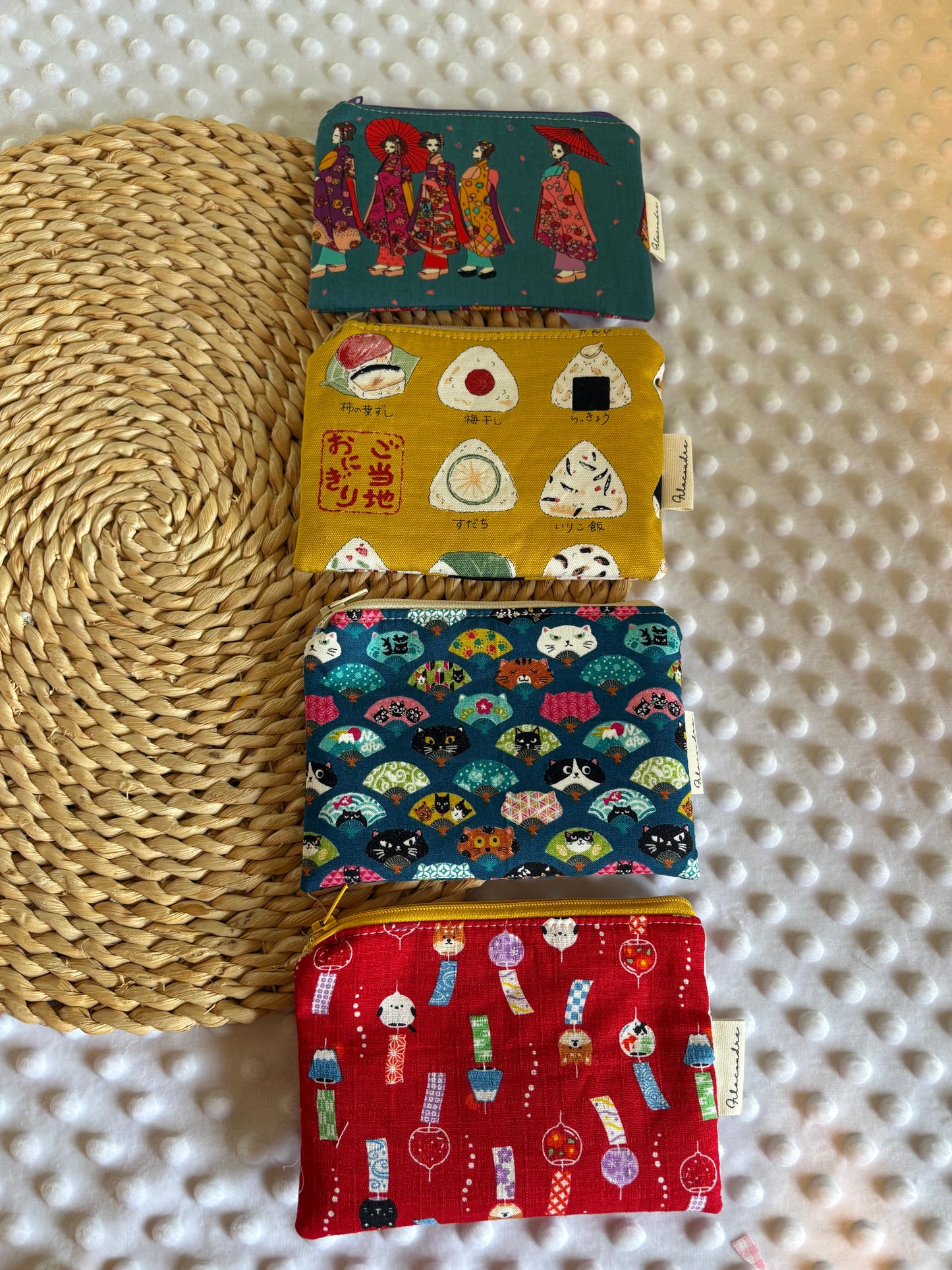 Monederos con telas Japonesas
