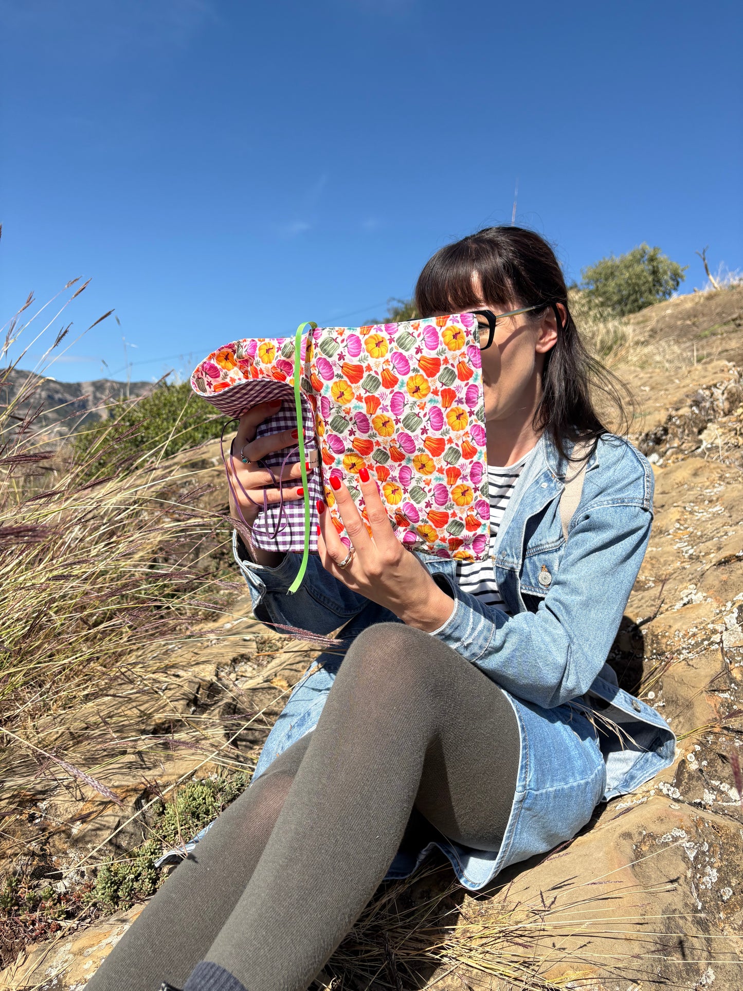 Funda para libros calabazas