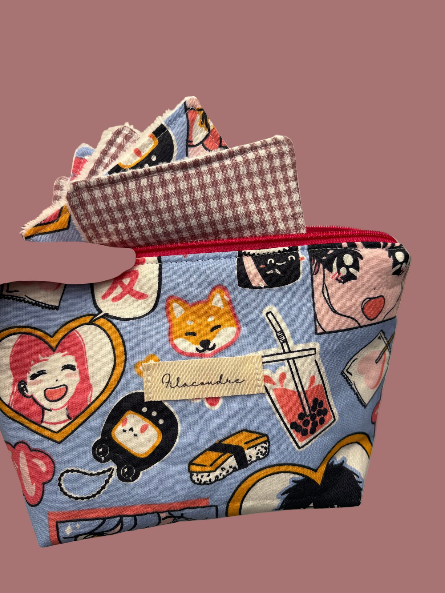 Neceser manga y sus 5 algodones