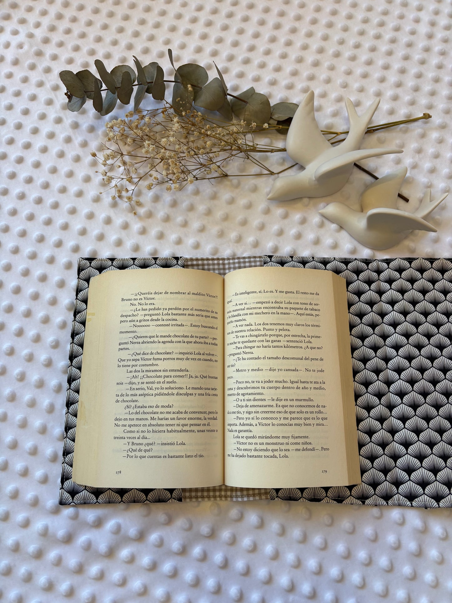 Funda para libros abanicos