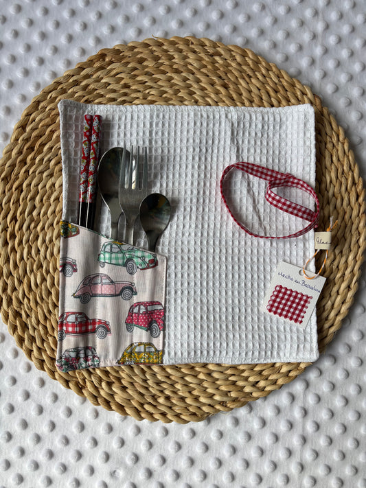 Set de cubiertos coche vintage