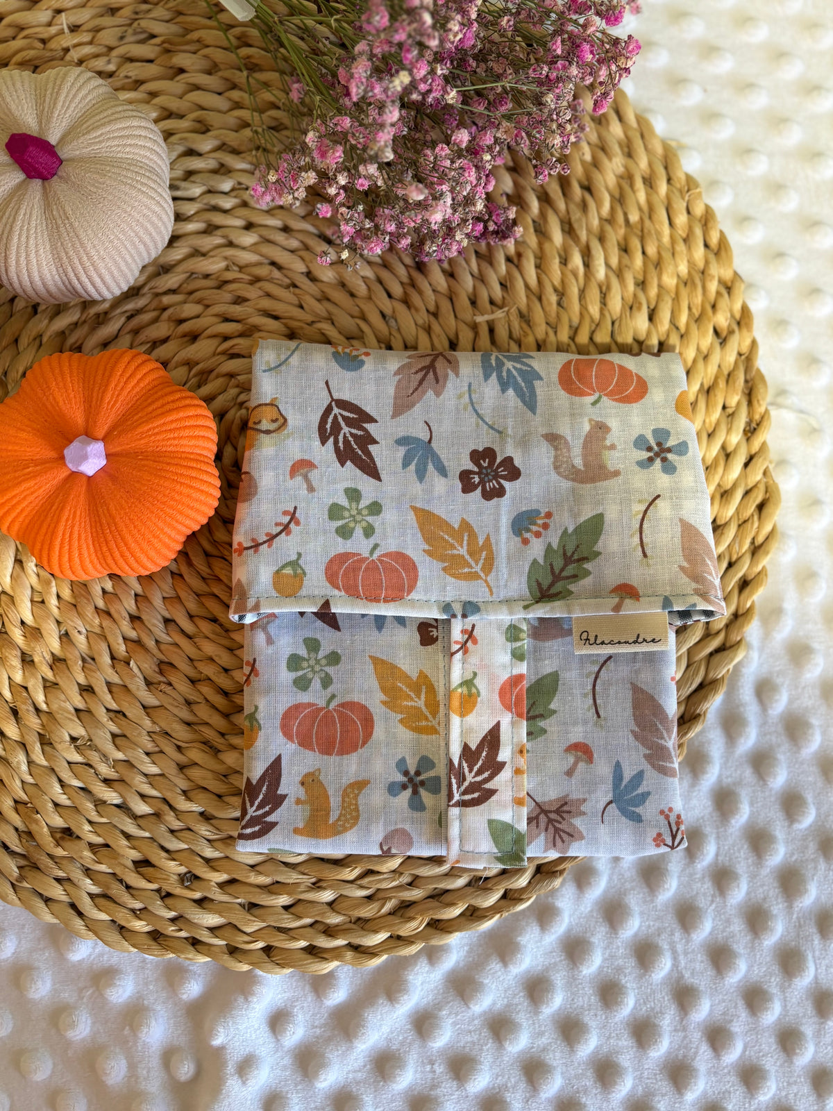 Funda bocadillo zorros de otoño
