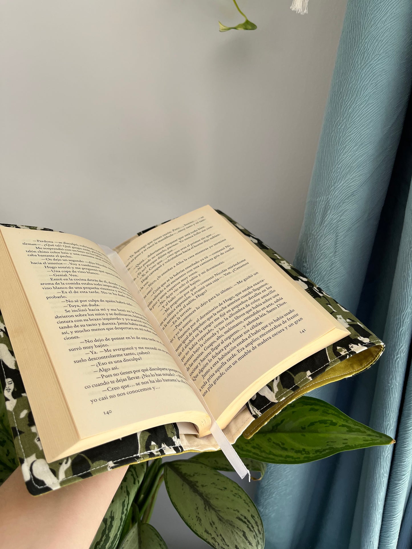 Funda para libros verde