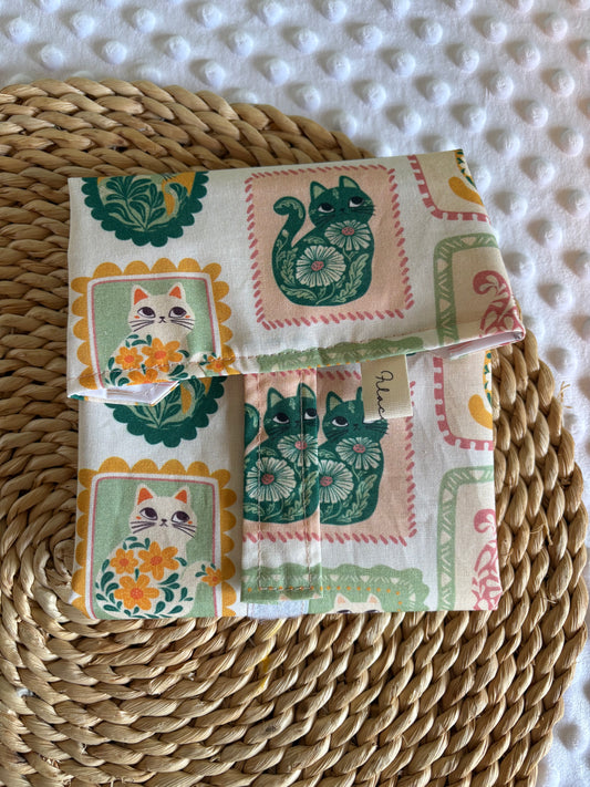 Funda bocadillo gatos