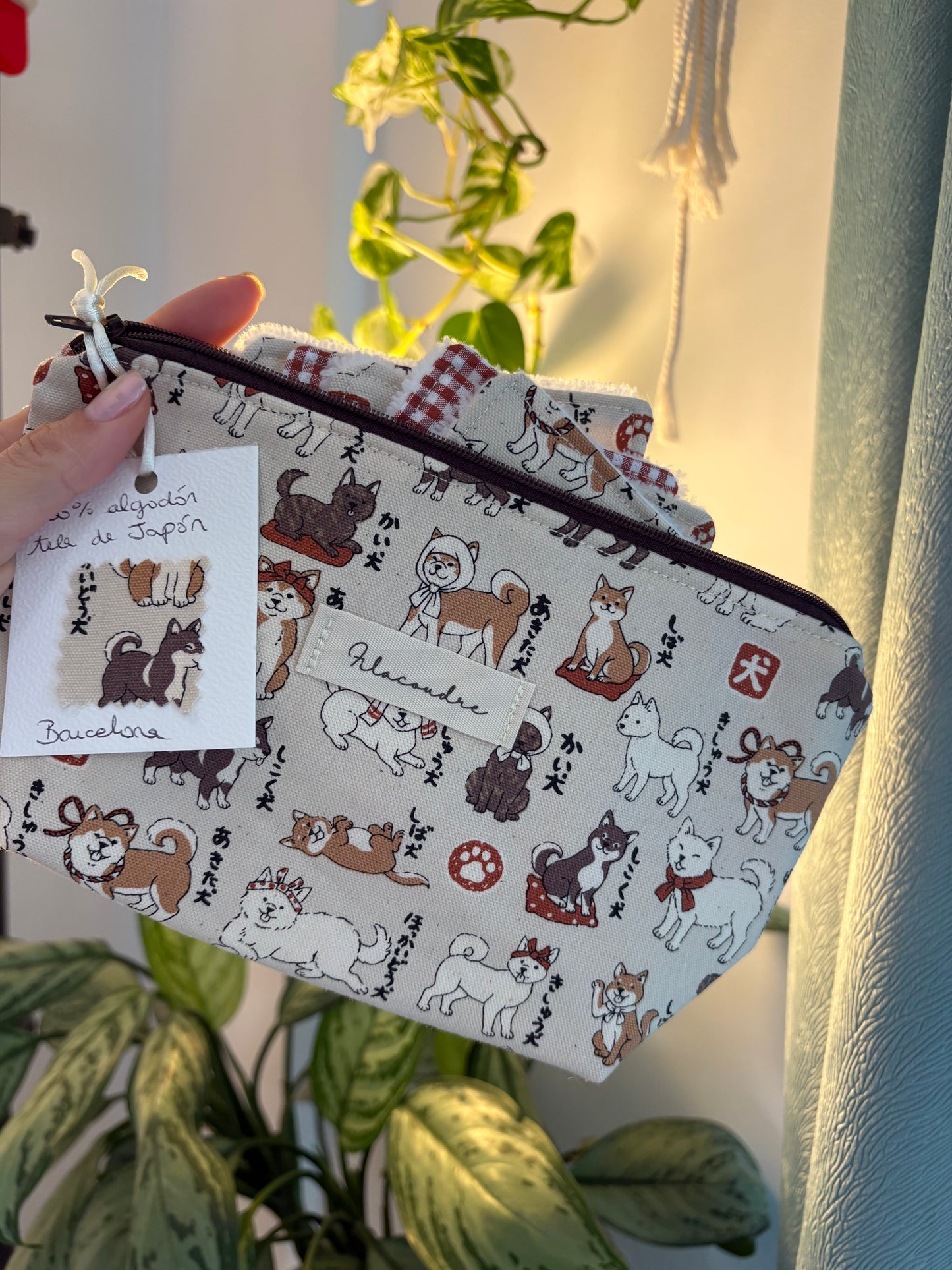 Neceser perritos y 5 algodones reutilizables