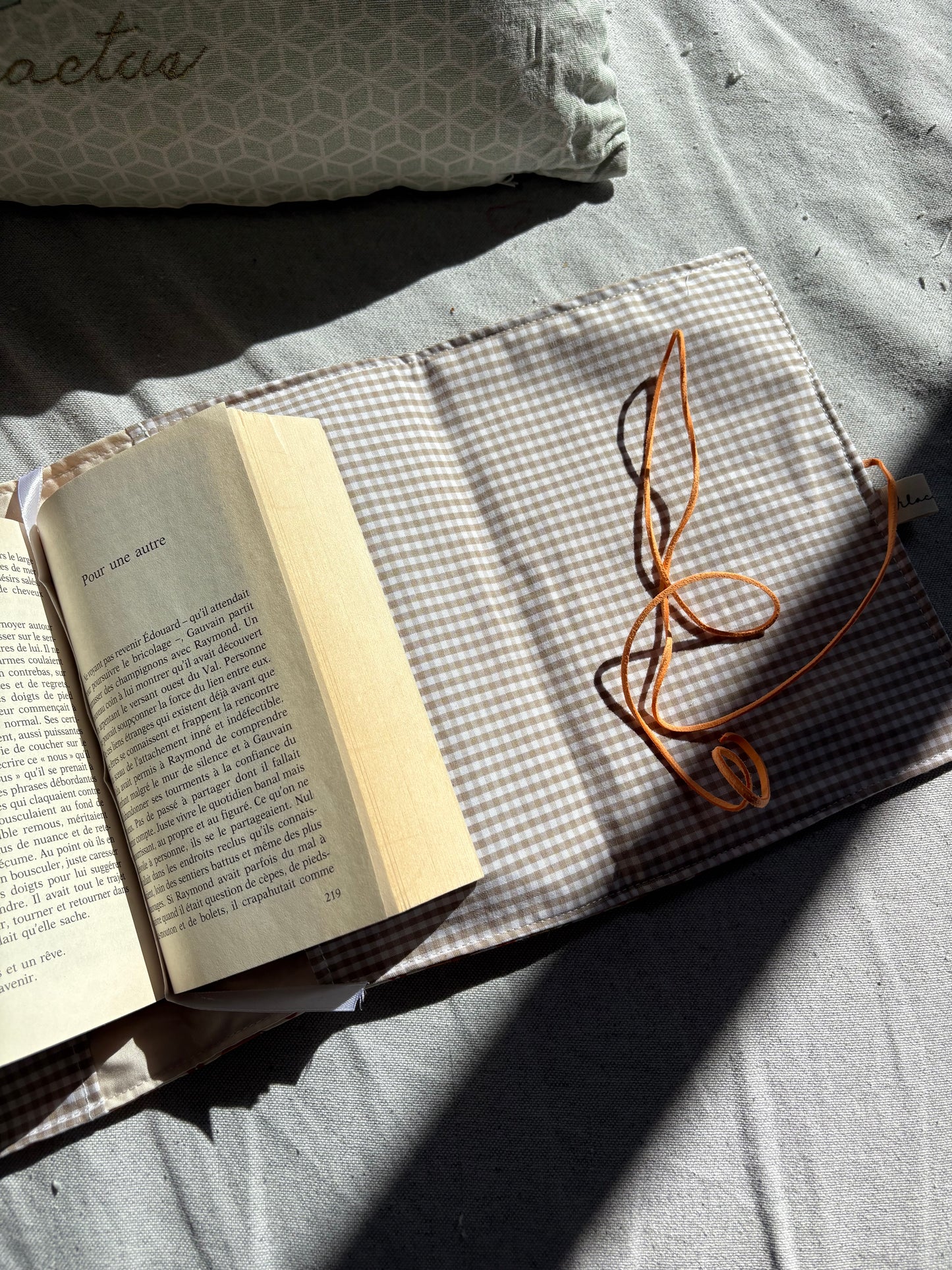 Funda de libro hojas de otoño