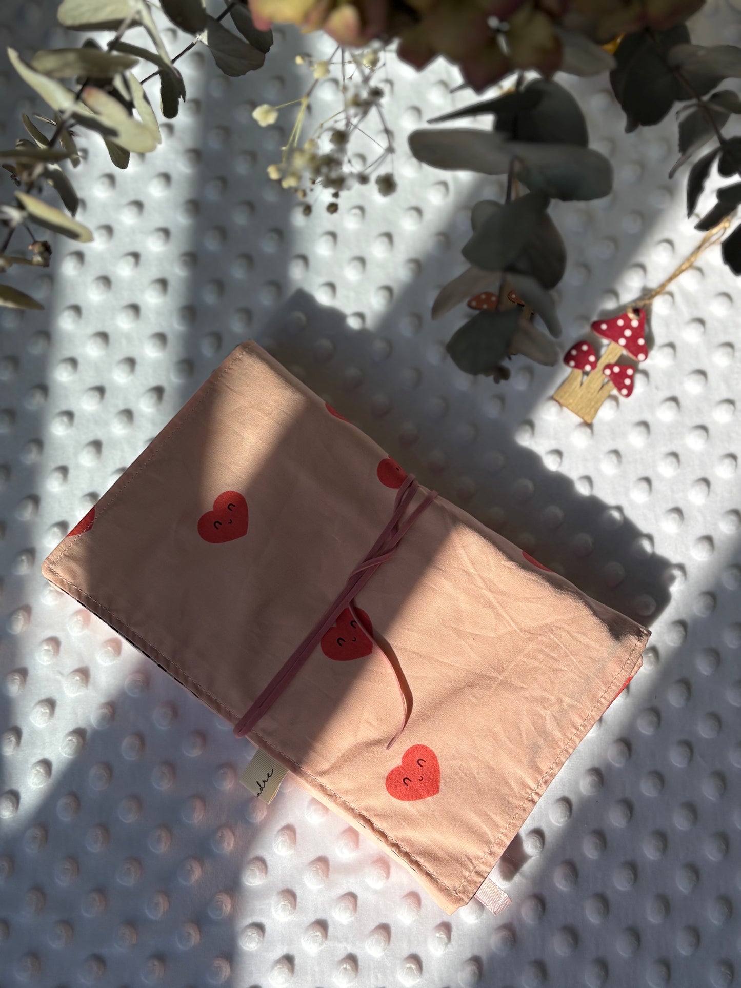 Funda para libros corazones