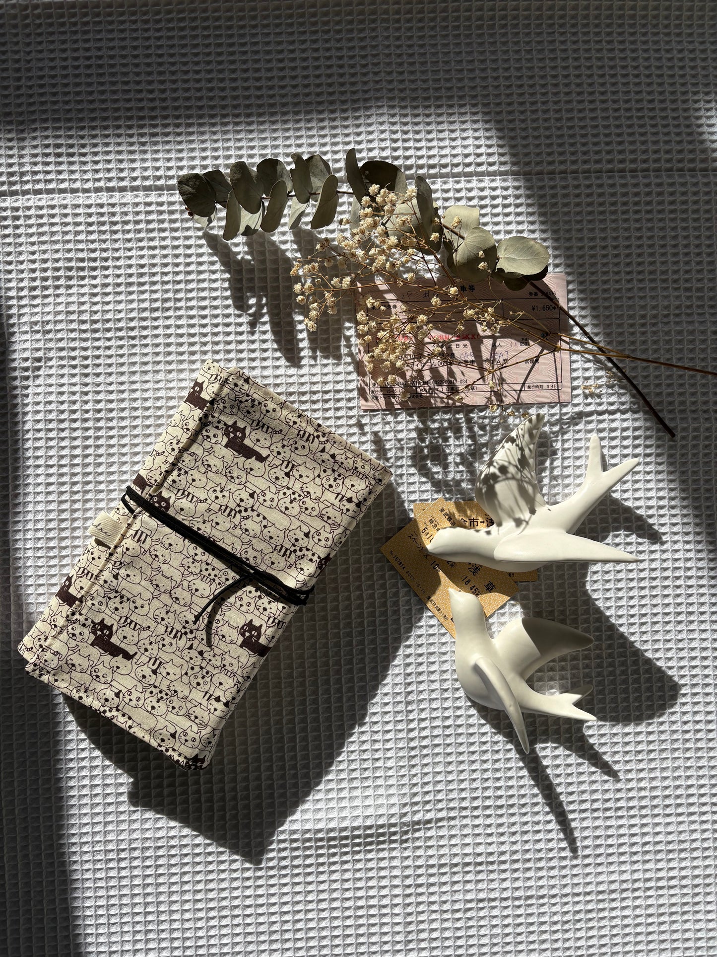 Funda para libros Gatos negro y blanco