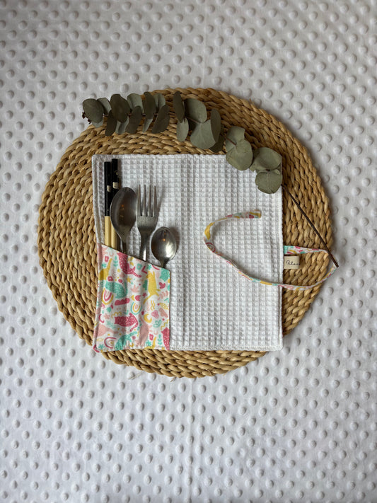 Set de cubiertos gatos de colores