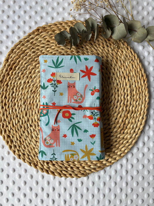 Funda para libros gatos de colores