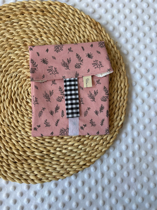 Funda bocadillo hojas negras