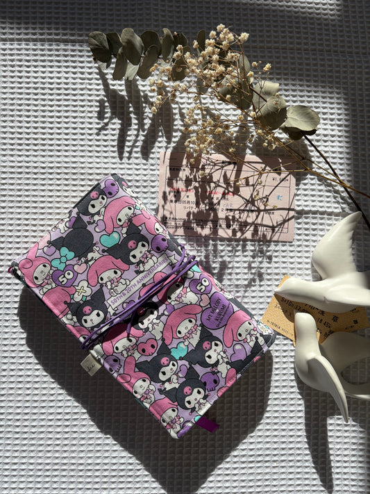 Funda para libros Kuromi y My Melody anniversaries