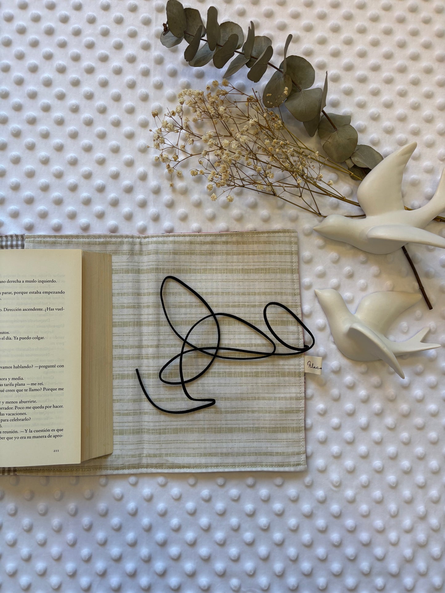 Funda para libros hojas