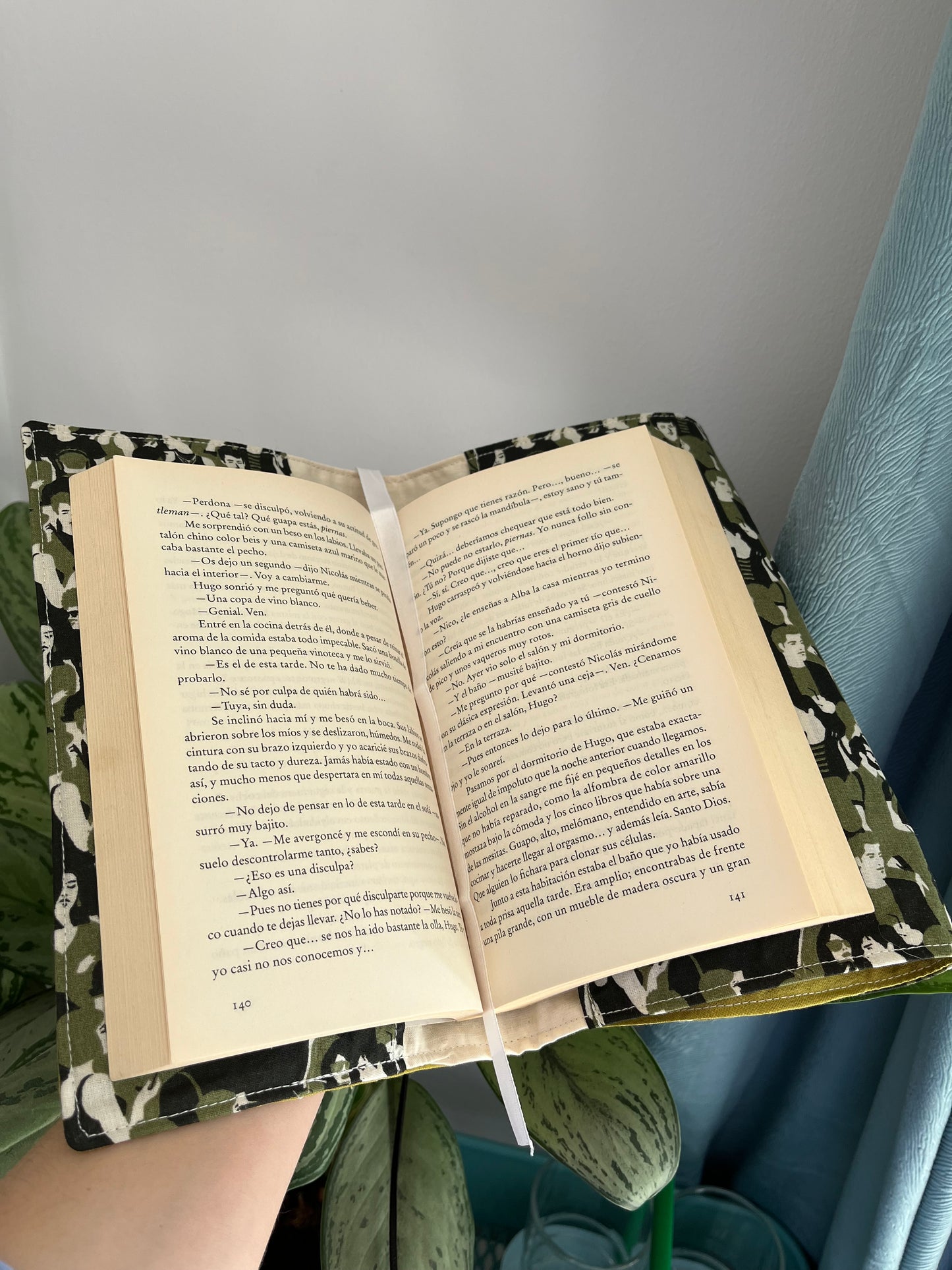 Funda para libros verde