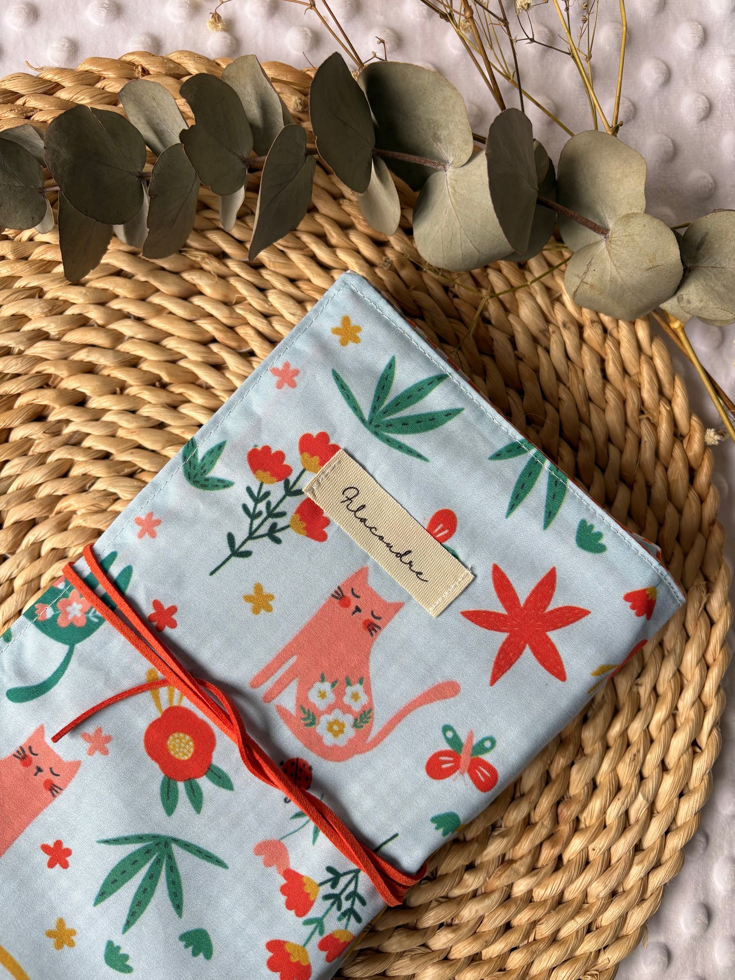 Funda para libros gatos de colores