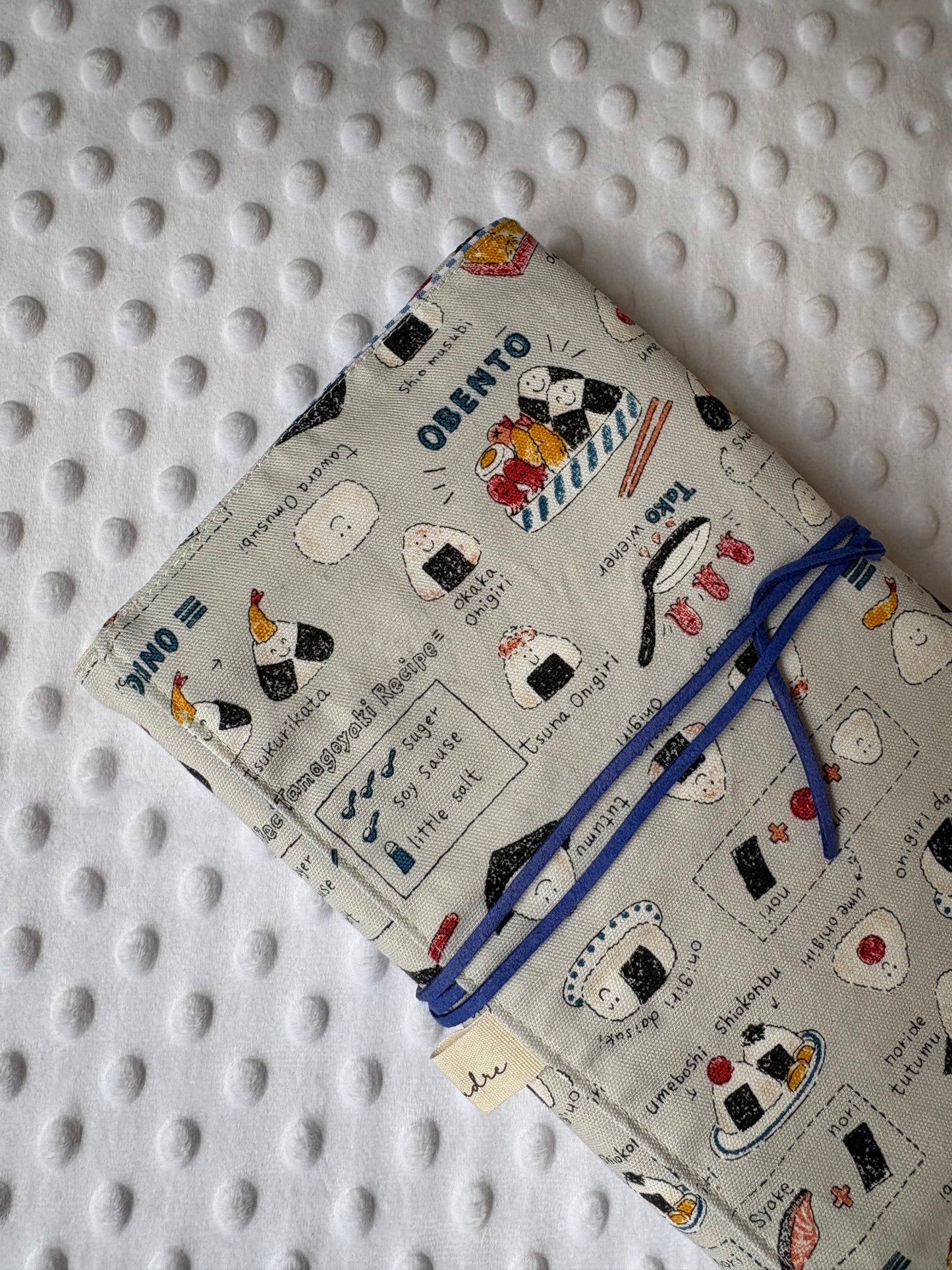 Funda para libros Onigiri azul
