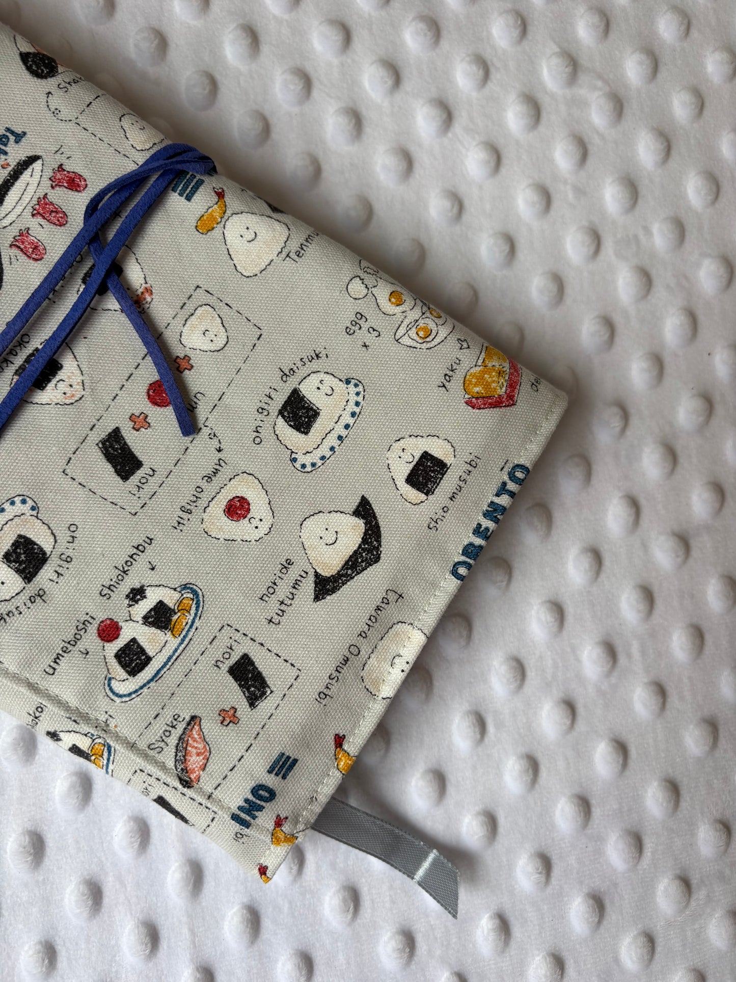 Funda para libros Onigiri azul