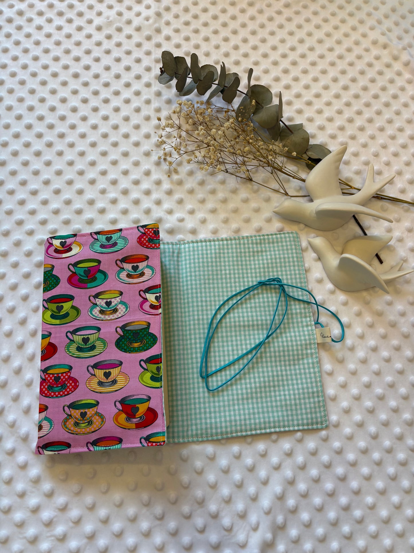 Funda para libros tazas de té