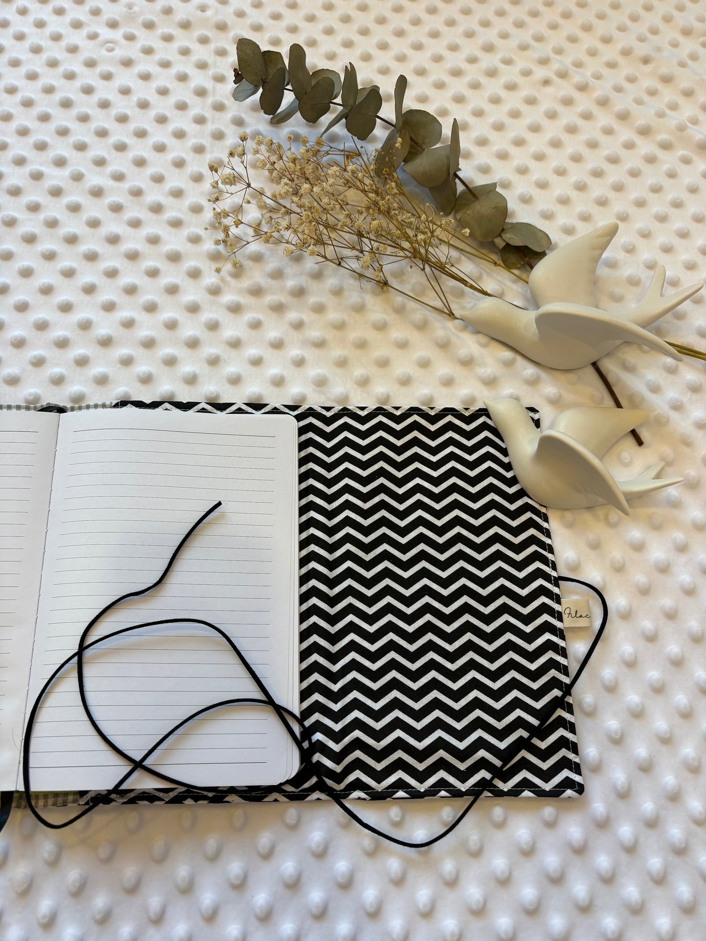Funda para libros blanco y negro