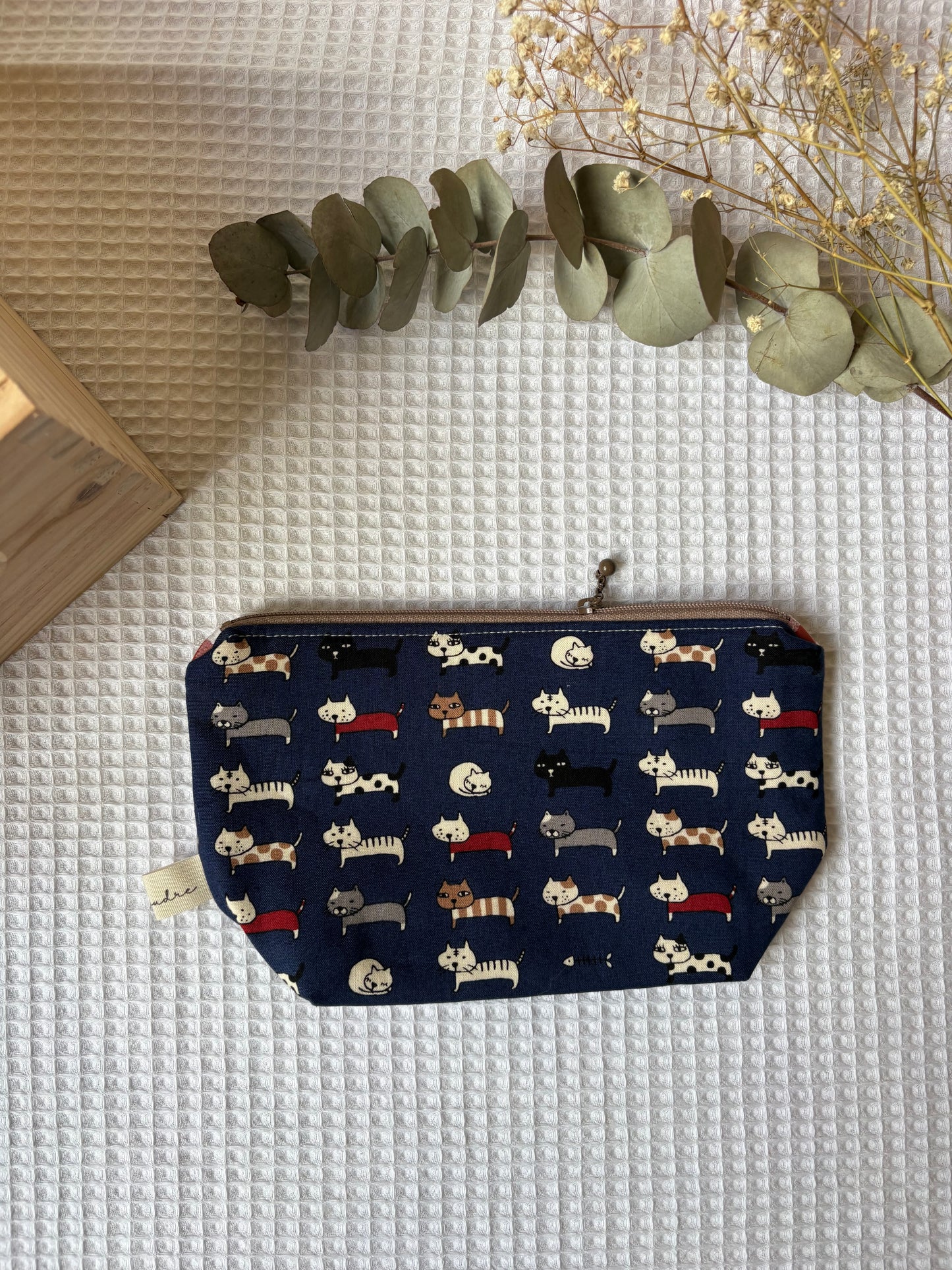 Neceser Gatos azules y sus 5 algodones